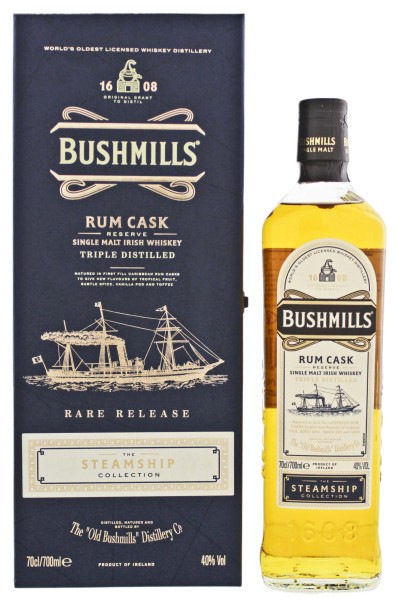 Bushmills Steamship Collection Rum Cask Reserve Triple Distilled Rare Release 0,7L 40%