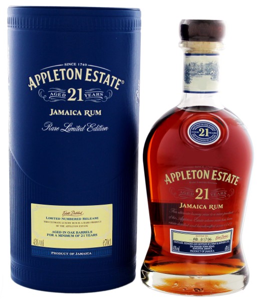 Appleton Estate Rum 21 Years Old, 0,7 L, 43%