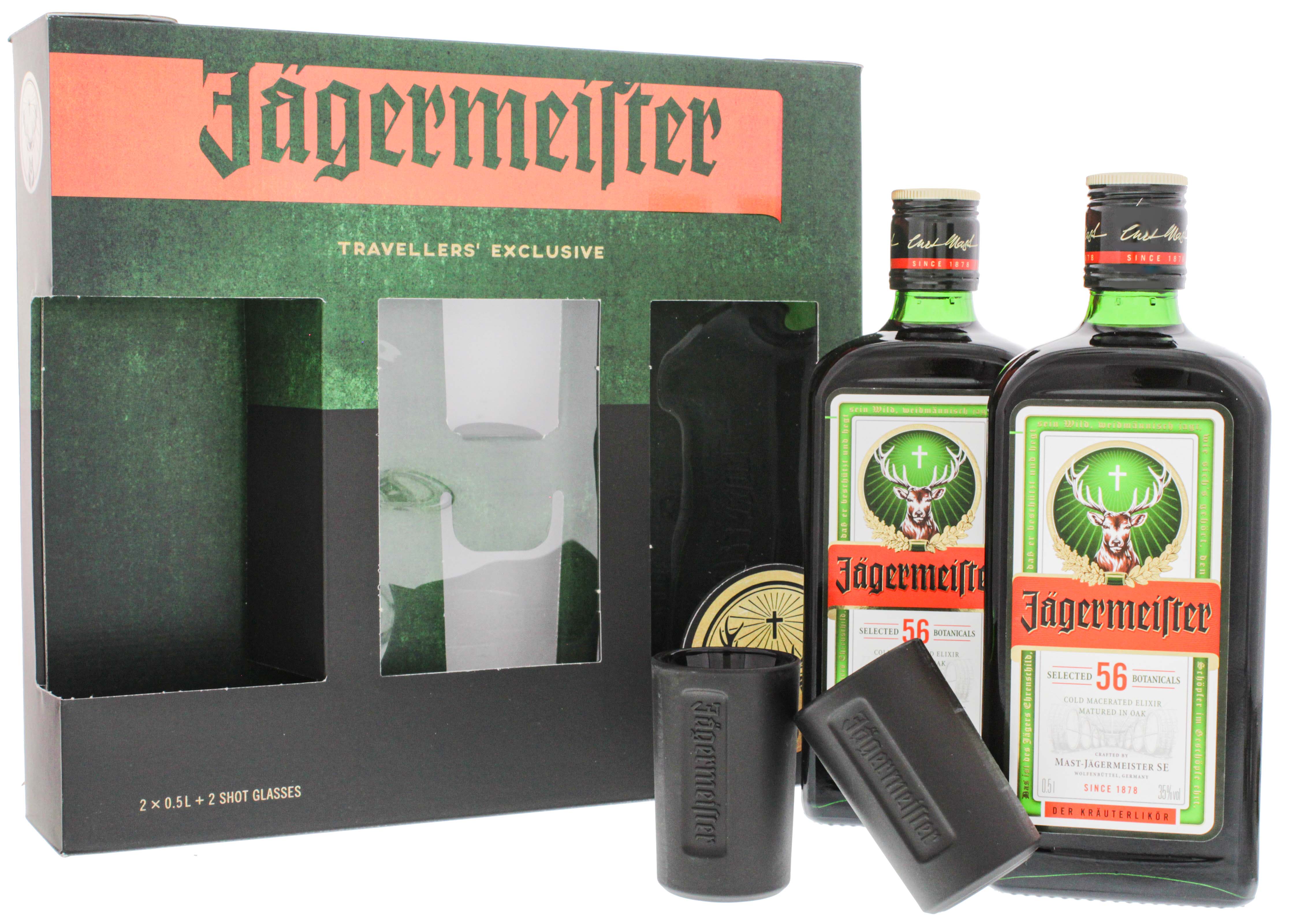 Jägermeister + 2 glasses