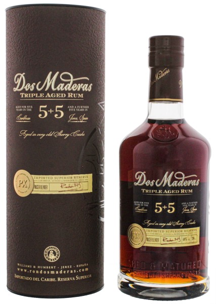 Dos Maderas Rum PX 5 + 5 Jahre 0,7L, 40%