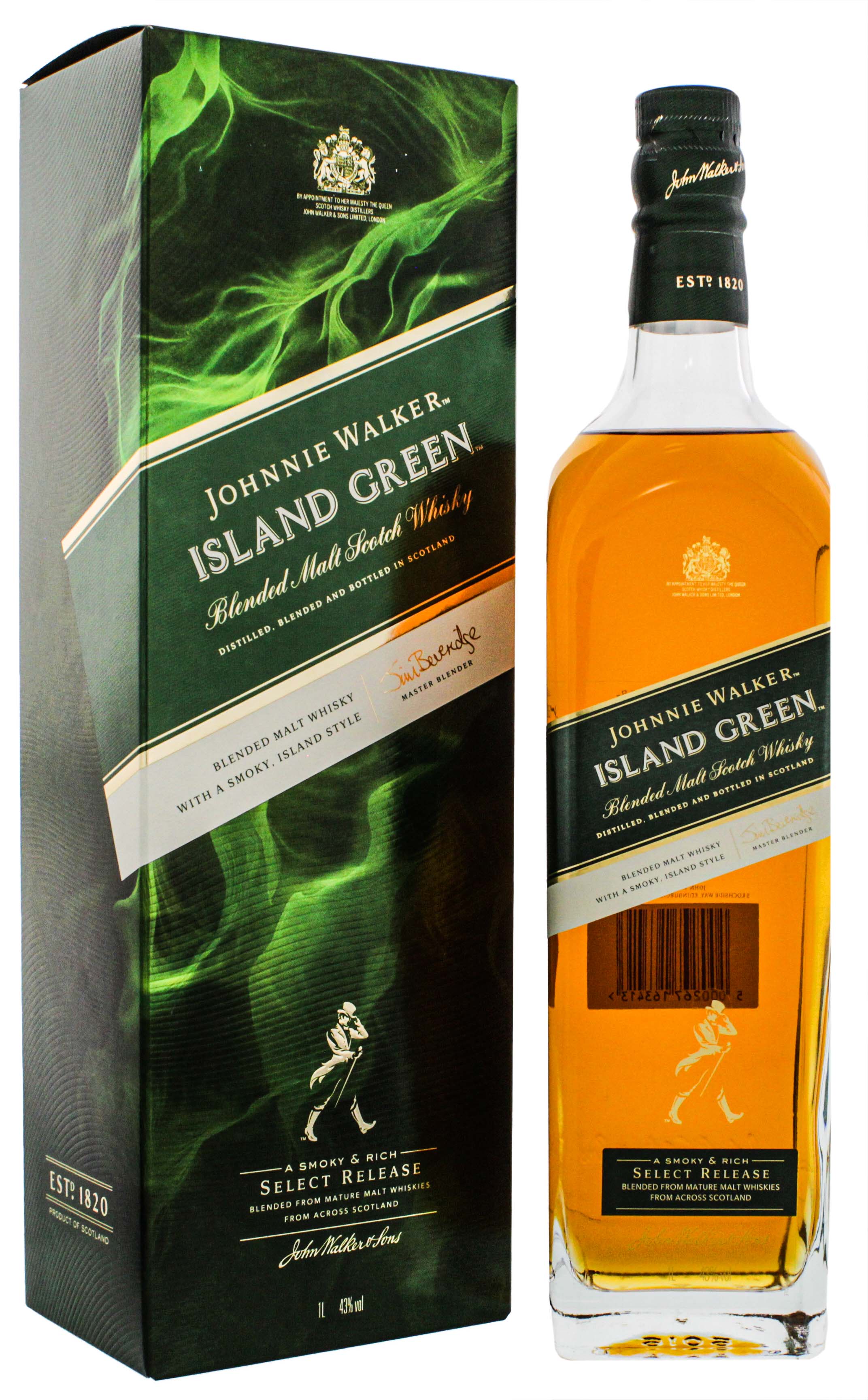 Johnnie Walker Island Green Blended Whisky 1,0L jetzt im Drinkology Online Shop !