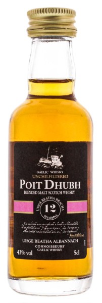 Poit Dhubh Malt Whisky 12 Years Old Miniature