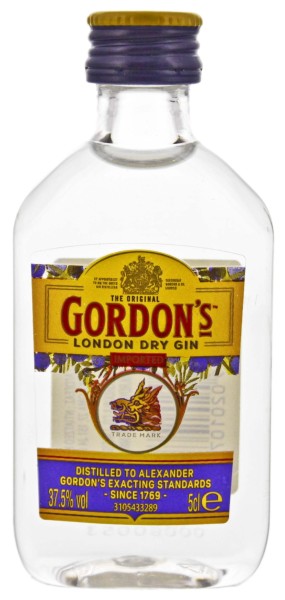 Gordon's Dry Gin Miniatur 0,05L 37,5%