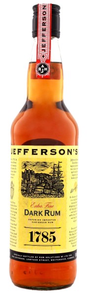 Jefferson's 1785 Dark Rum, 0,7 L, 40%