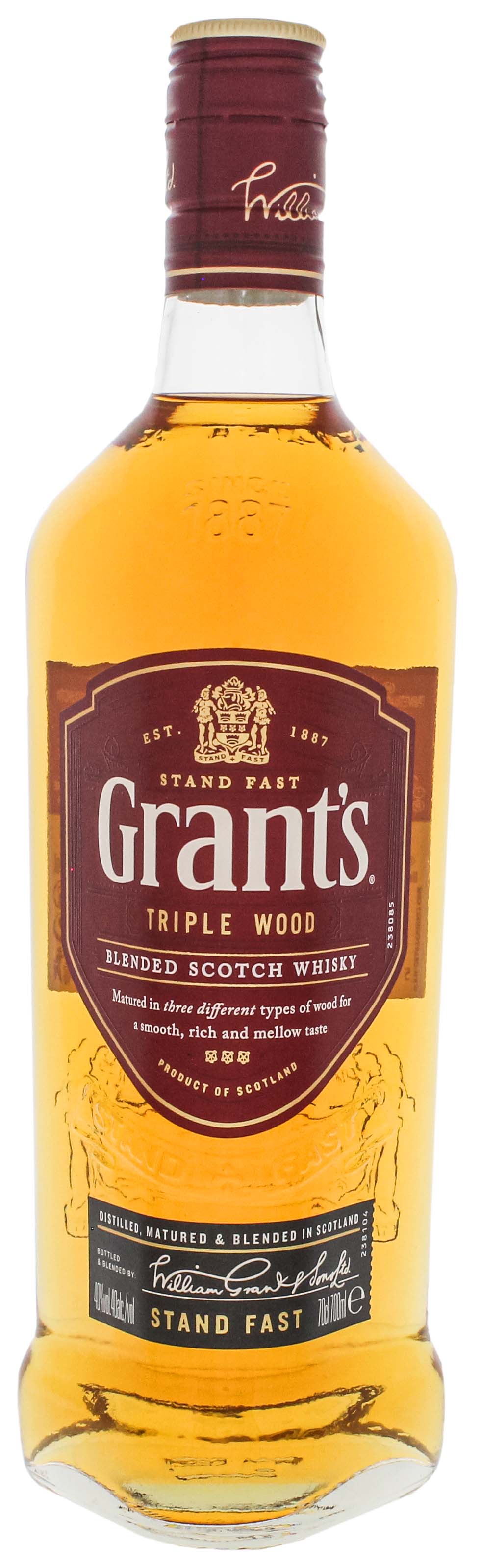 Grant's Triple Wood Blended Whisky 0,7L jetzt kaufen im Drinkology Online  Shop!