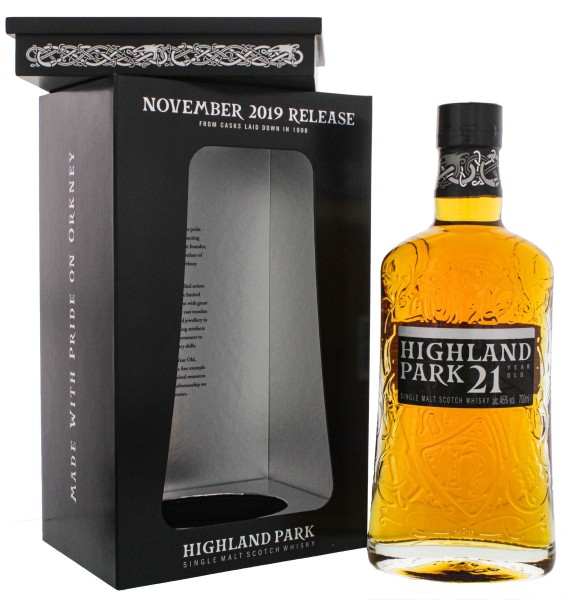 Highland Park Single Malt Whisky 21 Jahre November 2019 Release 0,7L 46%