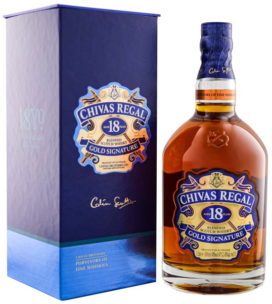 Online 18 Jahre Scotch günstig Regal kaufen! Whisky Chivas Shop Whisky