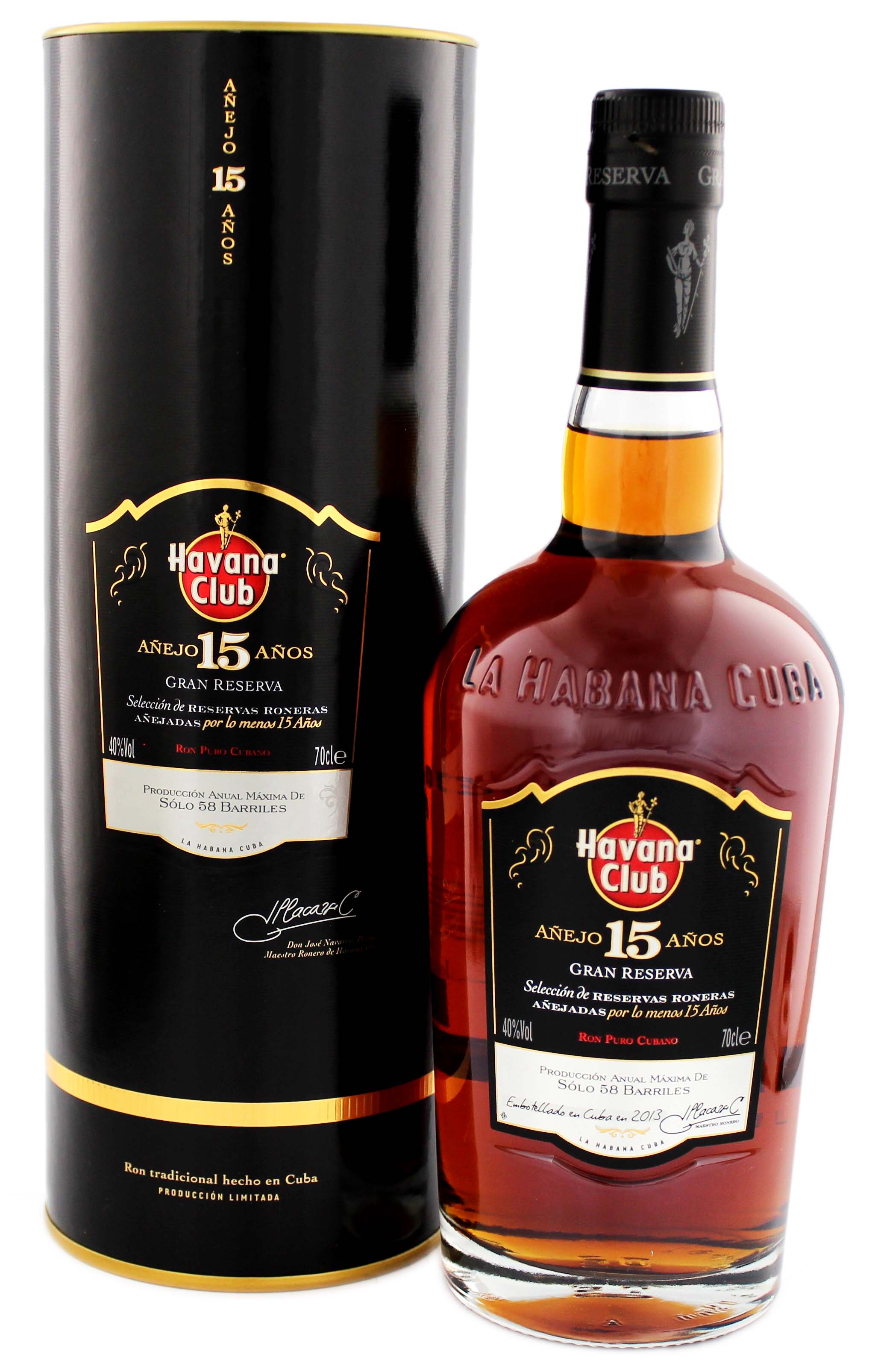 Havana Club Rum Gran Reserva Rum jetzt 15 Jahre Shop Online kaufen