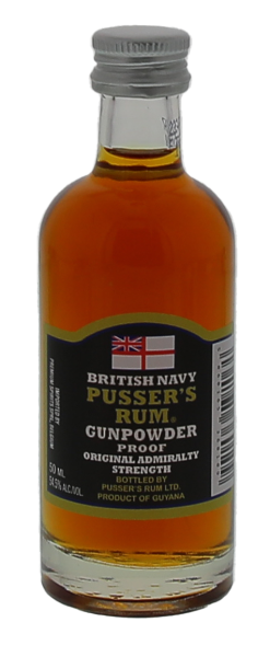 Pusser's Rum Black Label Gunpowder Proof 0,05L 54,5%