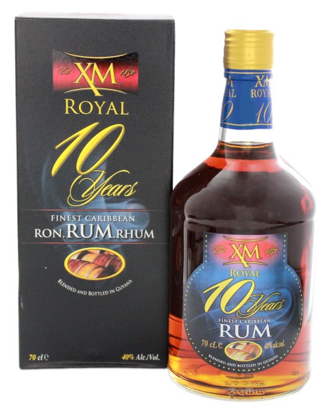 XM Royal Demerara Rum 10 Years Old, 0,7 L, 40%