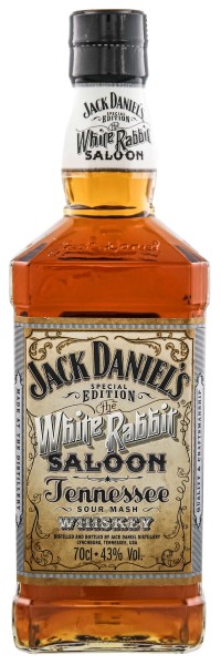 Jack Daniels Tennessee Sour Mash Whiskey White Rabbit Saloon, 0,7 L, 43%