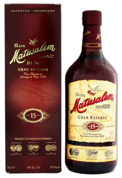 Matusalem Rum Gran Reserva 15 Years Old, 0,7 L