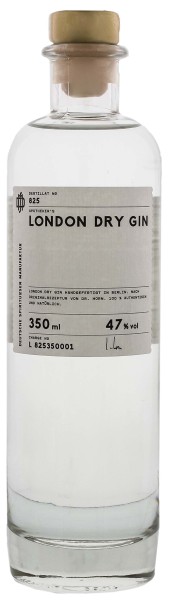DSM No. 825 Apothekers London Dry Gin 0,35L 47%