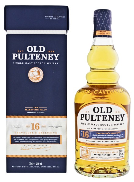 Old Pulteney Single Malt Whisky 16 Jahre 0,7L 46%