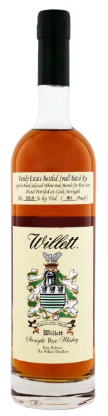 Willett Family Estate Rye Whiskey 3 Jahre 0,7L 55%