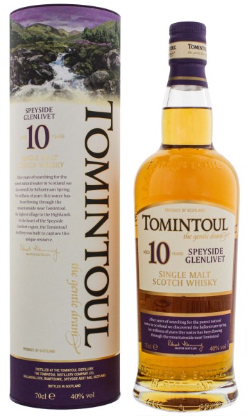 Tomintoul Single Malt Whisky 10 Years Old 0,7L 40%