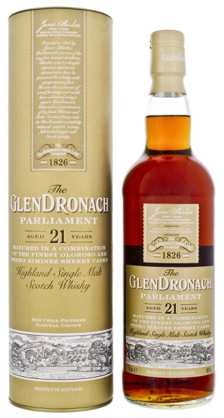 Glendronach Single Malt Whisky Parliament 21 Years Old 0,7L 48%