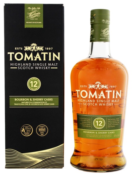Tomatin Single Malt Whisky 12 Jahre 1,0L jetzt kaufen im Drinkology Online  Shop !