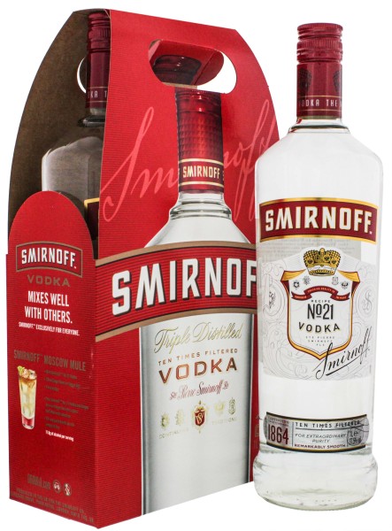 Smirnoff Vodka Red Label Twin Pack 2 x 1,0L 37,5%