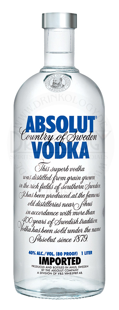 Absolut Vodka Blue, 1 L, 40%