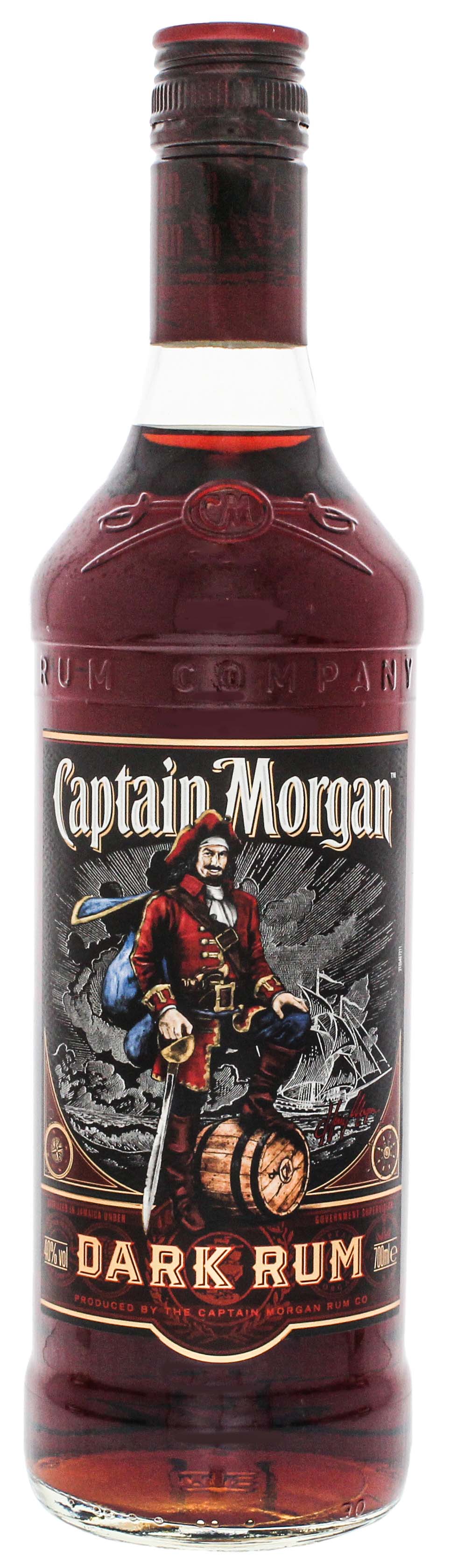 Captain Morgan Dark Rum 0,7L jetzt kaufen im Drinkology Online Shop!