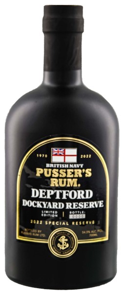 Pussers British Navy Rum Deptford Dockyard Reserve Edition 2022 0,7L 54,5%