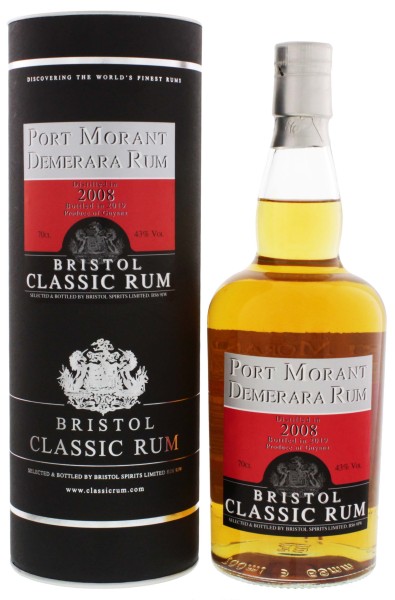 Bristol Rum Port Morant Demerara Guyana 2008/2019 0,7L 43%