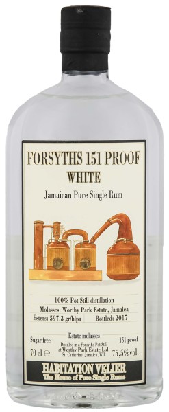 Habitation Velier Worthy Park Forsyths 151 Proof Jamaican Pure Single Rum 0,7L 75,5%