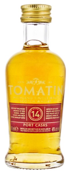 Tomatin Single Malt Whisky 14 Jahre Miniatur 0,05L 46%