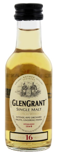Glen Grant 16 Jahre Malt Whisky Miniatur 0,05L 43%