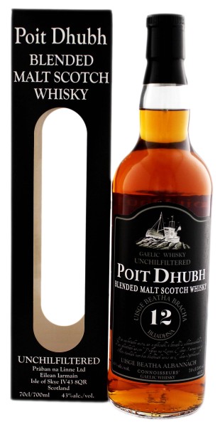 Poit Dhubh Malt Whisky 12 Years Old