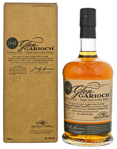 Glen Garioch Single Malt Whisky 12 Years Old, 1 L, 48%
