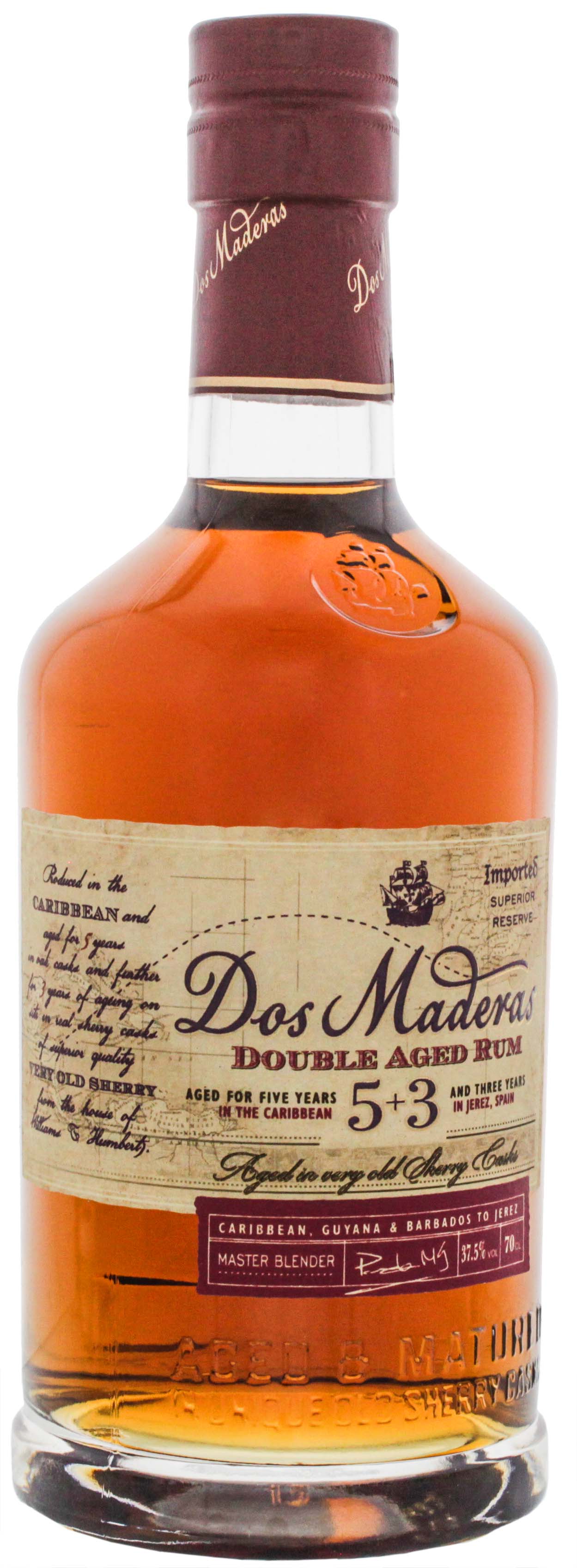 Dos Maderas Rum Anejo 5+3 kaufen! Rum Online Shop & Spirituosen
