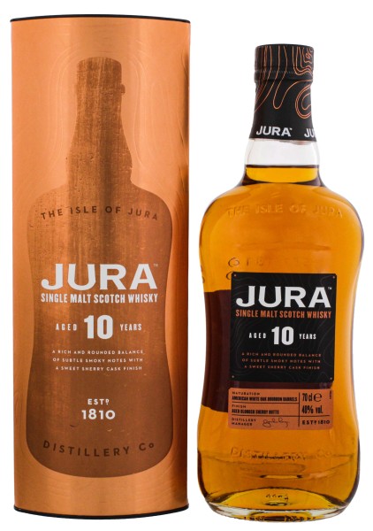 Isle of Jura Single Malt Whisky 10 Years 0,7L 40%