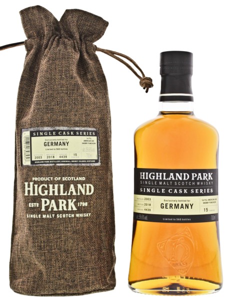 Highland Park Single Cask Series No. 4439 2003/2018 Single Malt Scotch Whisky 0,7L 59,6%