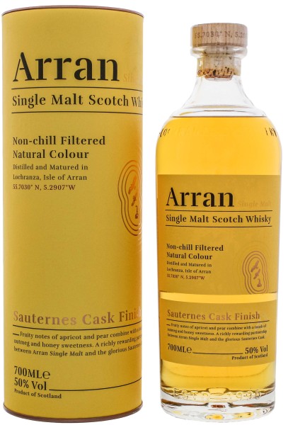 Arran Single Malt Whisky Sauternes Finish 0,7L 50%