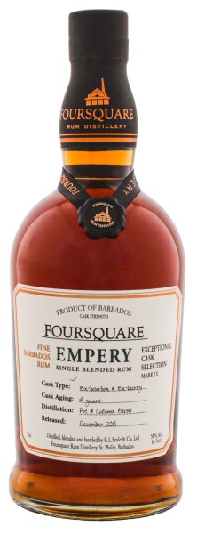 Foursquare Fine Barbados Rum Empery 14 Jahre 0,7L 56%