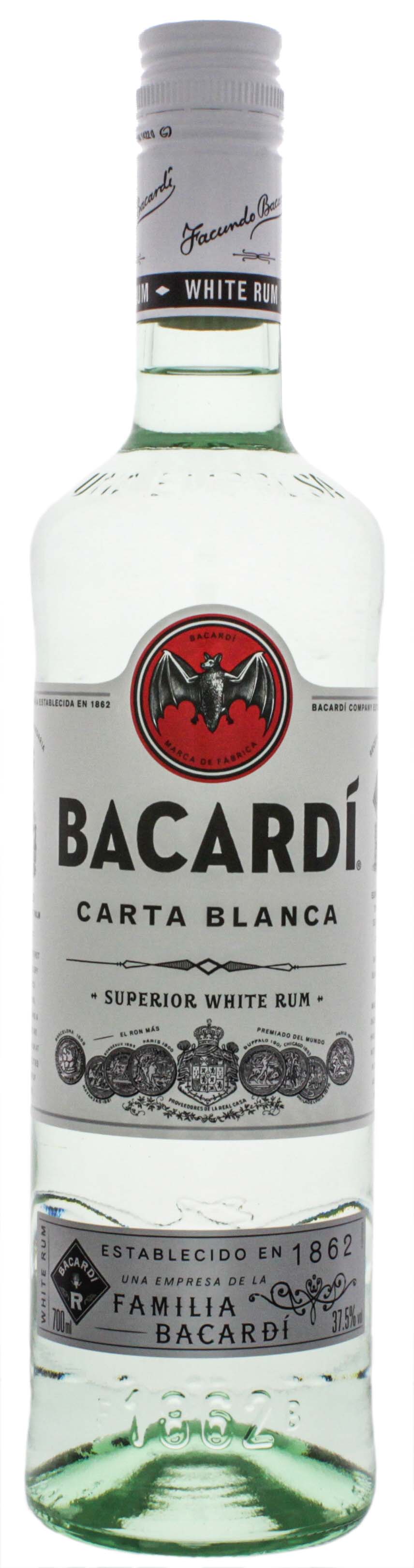 Bacardi Rum Carta Blanca 0,7L jetzt kaufen! Rum Online Shop & Spirituosen