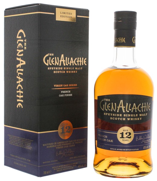 GlenAllachie Single Malt Whisky 12 Jahre French Virgin Oak 0,7L 48%