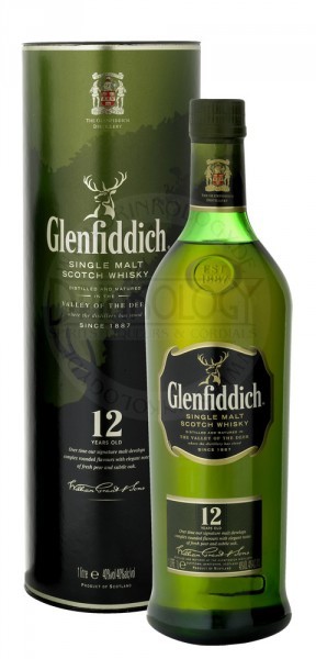 Glenfiddich Single Malt Whisky 12 Years Old, 1 L, 43%