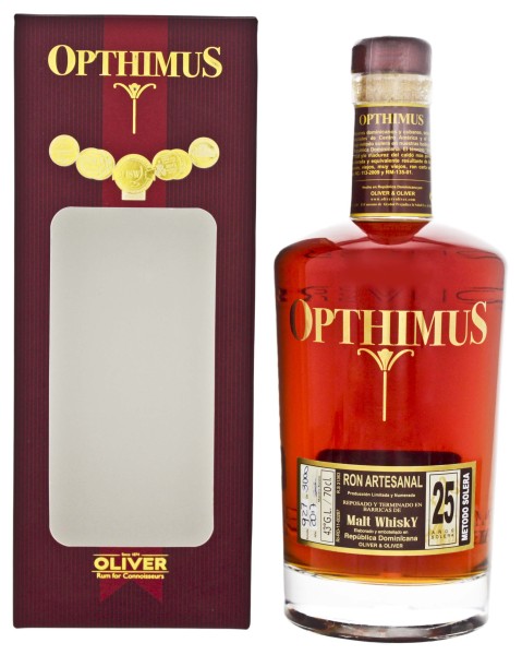 Opthimus Rum 25YO Malt WHisky Barrel Finish 0,7L 43%
