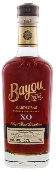 Bayou XO Mardi Gras Rum 0,7L 40%