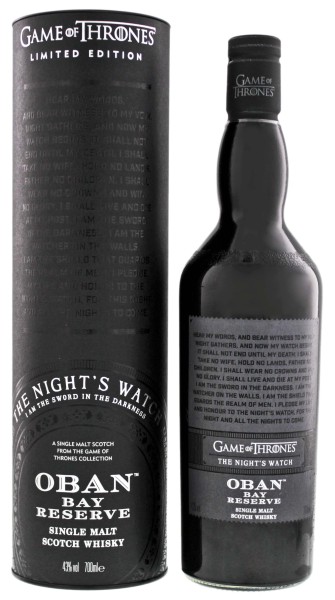 Oban Little Bay Reserve Whisky 'Game of Thrones' The Nights Watch 0,7L 43%