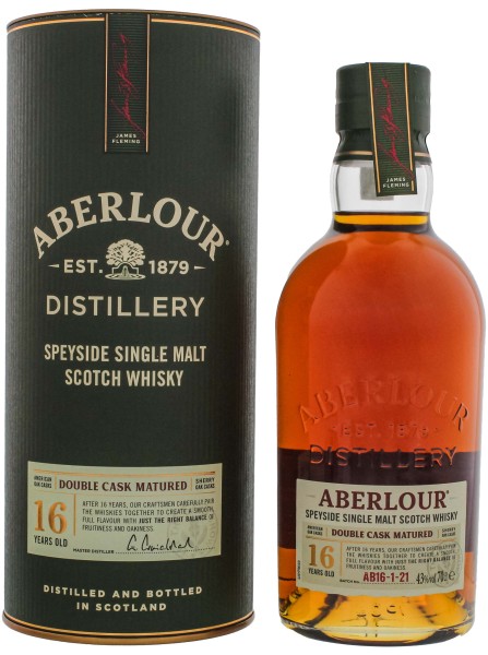 Aberlour Double Cask Single Malt Whisky 16 Jahre, 0,7 L, 43%