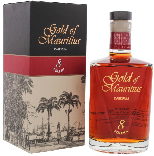 Gold of Mauritius Dark Rum Solera 8 0,7L 40%