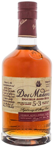 Dos Maderas Rum Anejo 5 + 3, 0,7 Liter, 37,5%