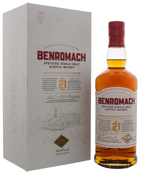 Benromach Speyside Single Malt Whisky 21 Jahre 0,7L 43%