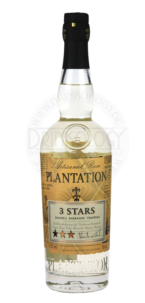 Plantation Rum 3 Stars White, 0,7 L, 41,2%