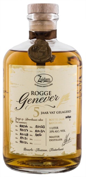Zuidam Rogge Genever 5 Jahre 1,0L 35%