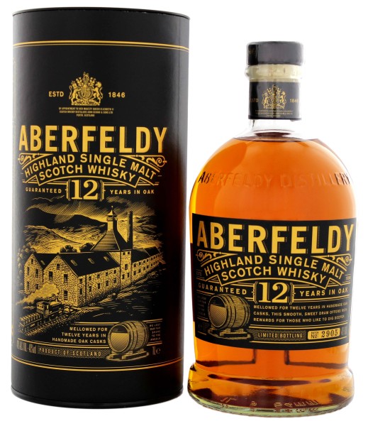 Aberfeldy 12 Jahre Single Malt Scotch Whisky jetzt kaufen im Drinkology  Online Shop !